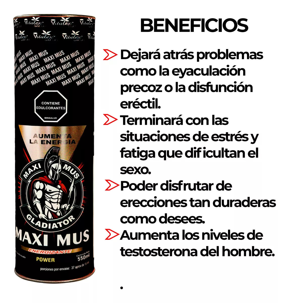 Alfasx Max Energizante X2 + Gladiator 500ML - Imperio7