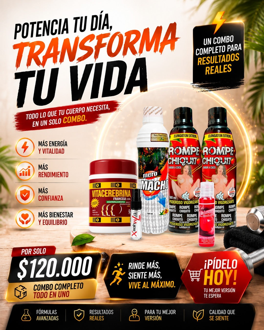 COMBO DOBLE RENDIMIENTO 5 PRODUCTOS