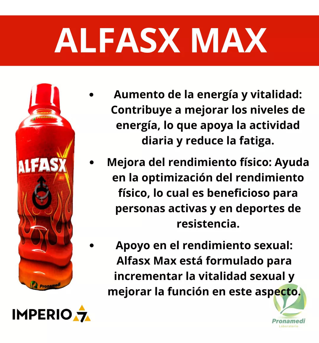 Alfasx Max Energizante + Sachet Shilajit X3 - Imperio7