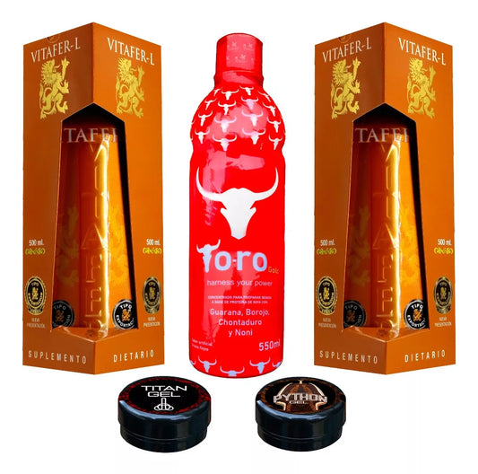 X2 Vitafer Energizante +el Toro + Hardex +titan - Imperio7