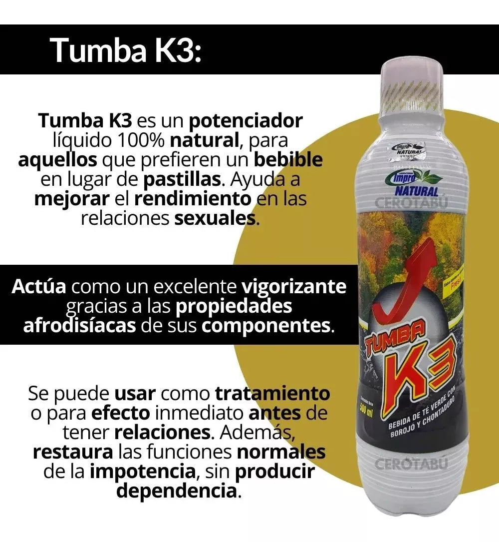 Alfasx Max Energizante + Tumba K3 + Retardante Rino Crema X2 - Imperio7