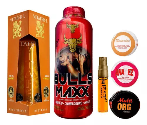 Vitafer + Bull Maxx + Rino Extrafuerte + Trio De Cremas - Imperio7