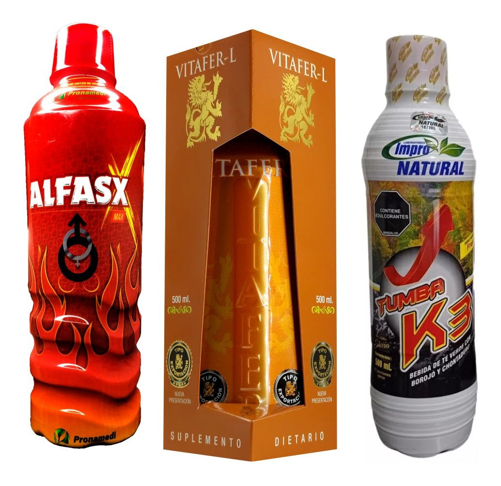 Alfasx Max Energizante + Vitafer + Nuevo Meromacho Tumba K3 - Imperio7