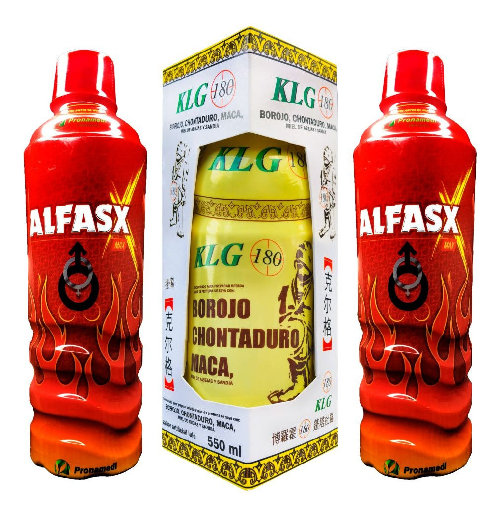 Alfasx Max Energizante X2 + Potenciador KLG 180 - Imperio7