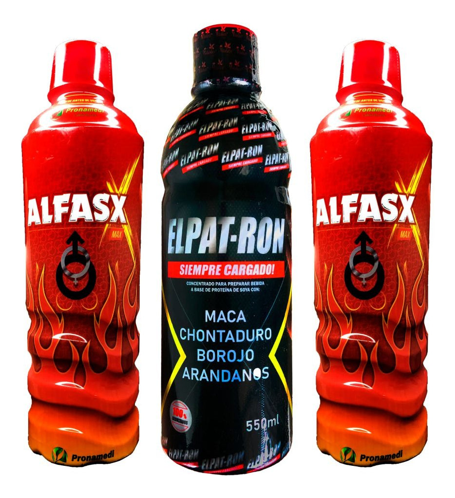 Alfasx Max Energizante X2 + Potenciador Patron 500ML - Imperio7