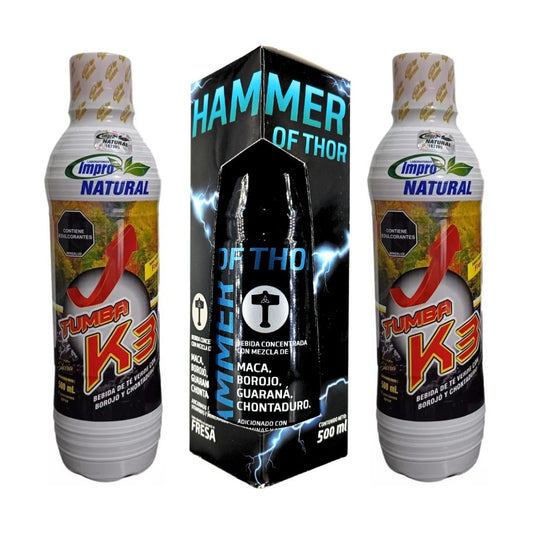 Tumba K3 X2 + Energizante Hammer Of Thor Agregar a favoritos - Imperio7