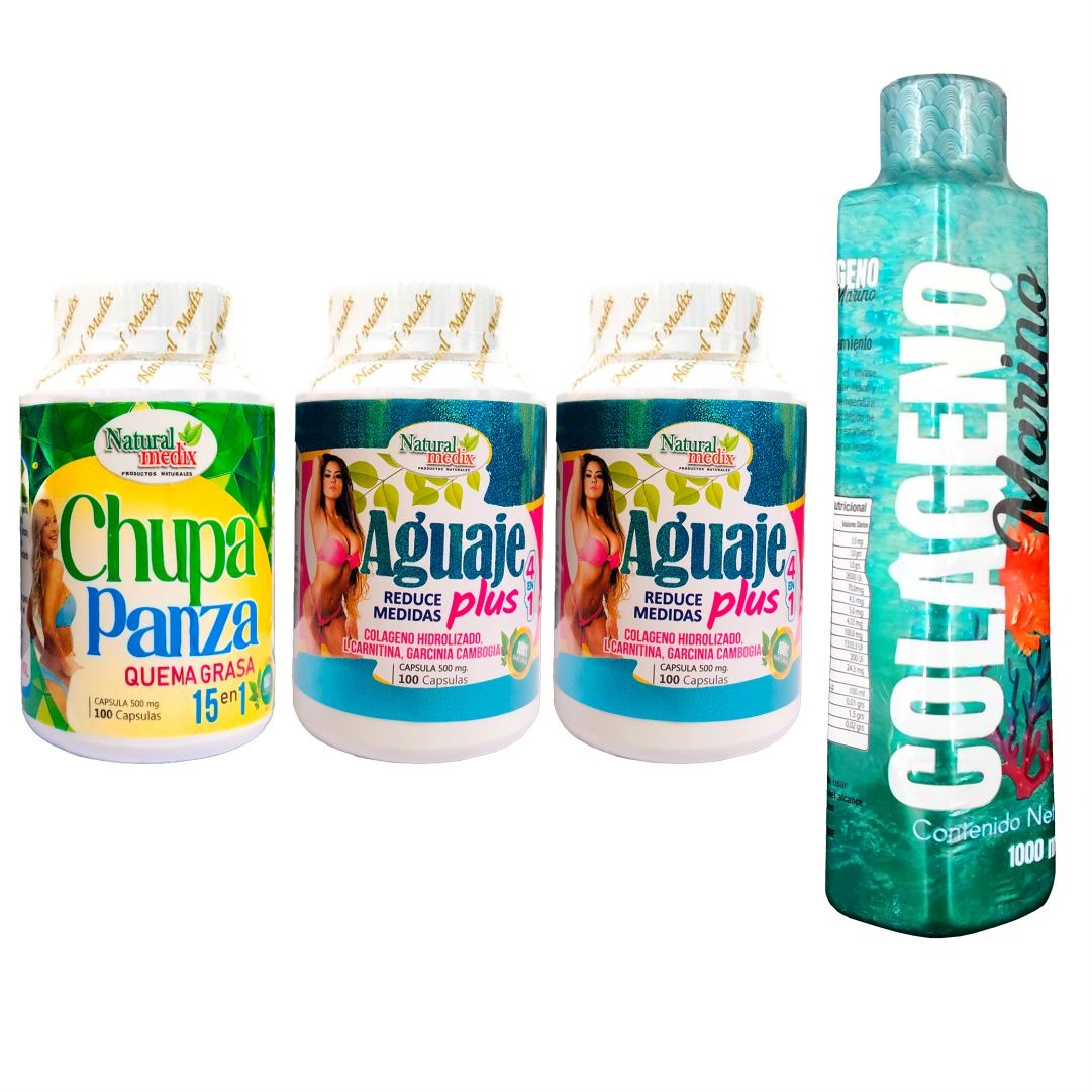 Chupa panza + Aguaje plus X2 + Colágeno Marino - Imperio7