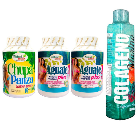 Chupa panza + Aguaje plus X2 + Colágeno Marino - Imperio7