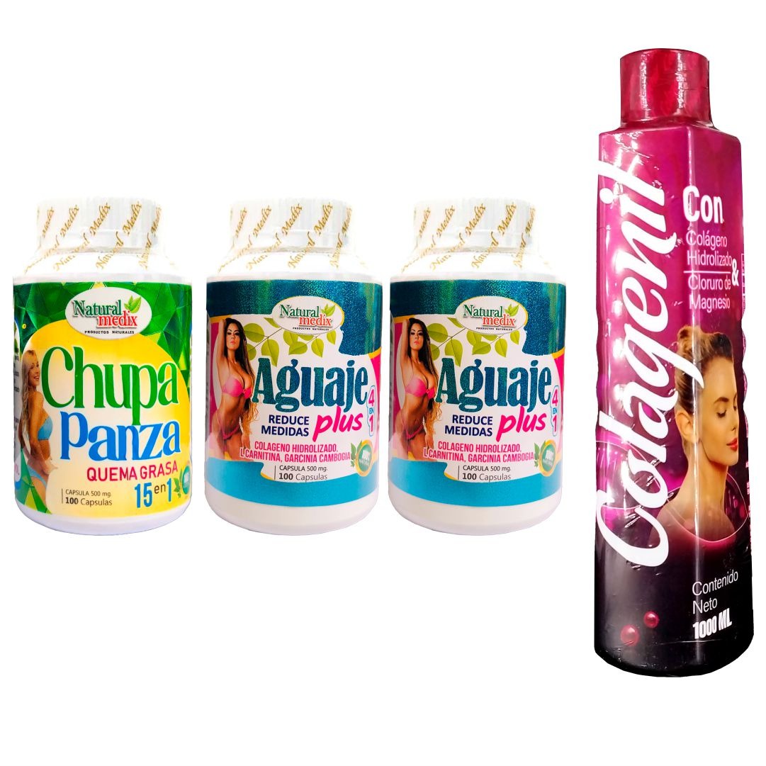 Chupa Panza + Aguaje Plus X2 + Colagenil - Imperio7