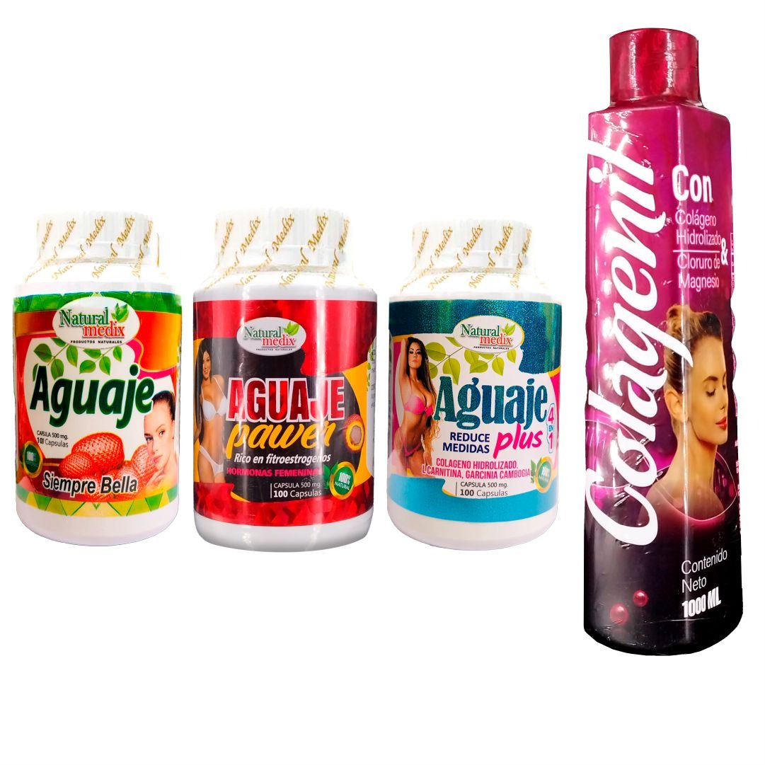 Adelgazante Aguaje Siempre Bella + Aguaje Pawer + Aguaje Plus - Imperio7