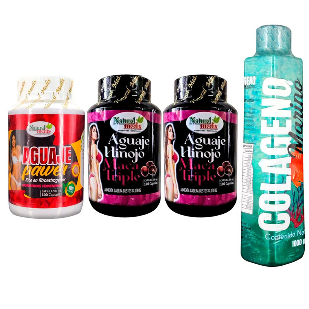 Aguaje Dietario Pawer + Aguaje Hinojo X2 + Colageno Marino - Imperio7