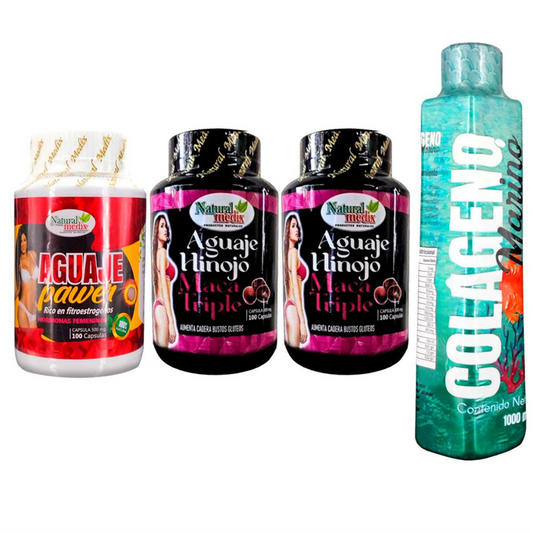 Aguaje Dietario Pawer + Aguaje Hinojo X2 + Colageno Marino