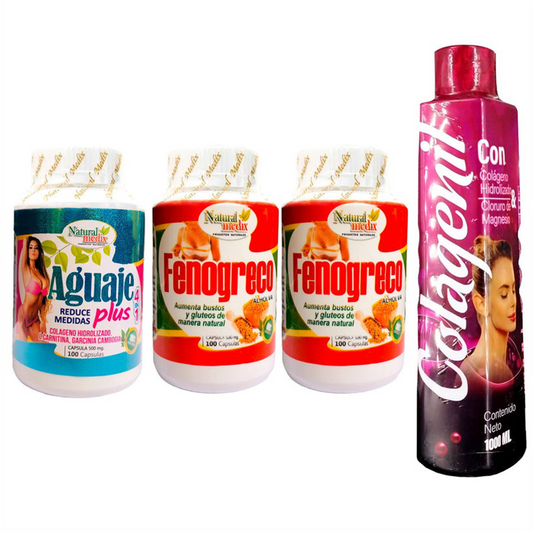 Aguaje Plus + Fenogreco X2+ Colagenit