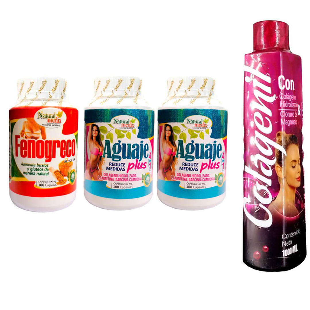 Fenogreco + X2 Agauje Siempre Bella + Colagenilt - Imperio7