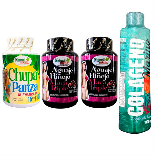 Aguaje Dietario + Aguaje Hinojo X2 + Colageno Marino