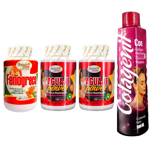 Fenogeco + X2 Aguaje Dietario Pawer + Colageno Marino - Imperio7