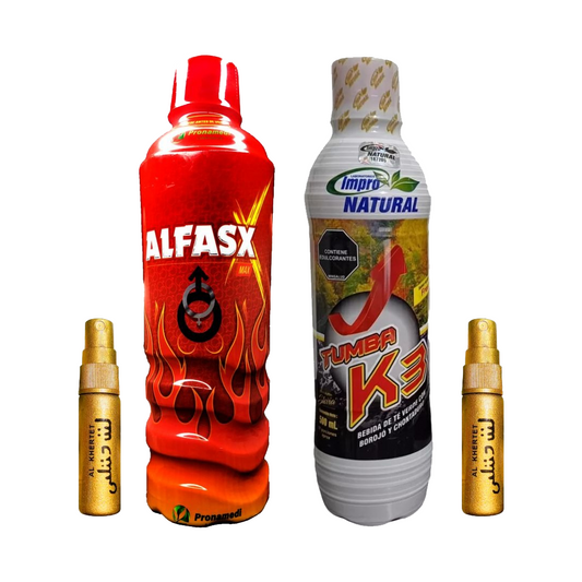 Alfasx Max Energizante + Tumba K3 + Retardant Rino DoradoX2 - Imperio7