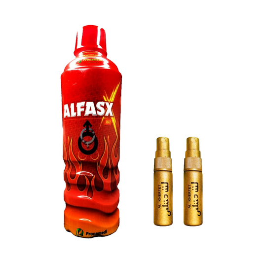 Alfasx Max Energizante + Retardante Rino Dorado X2 - Imperio7