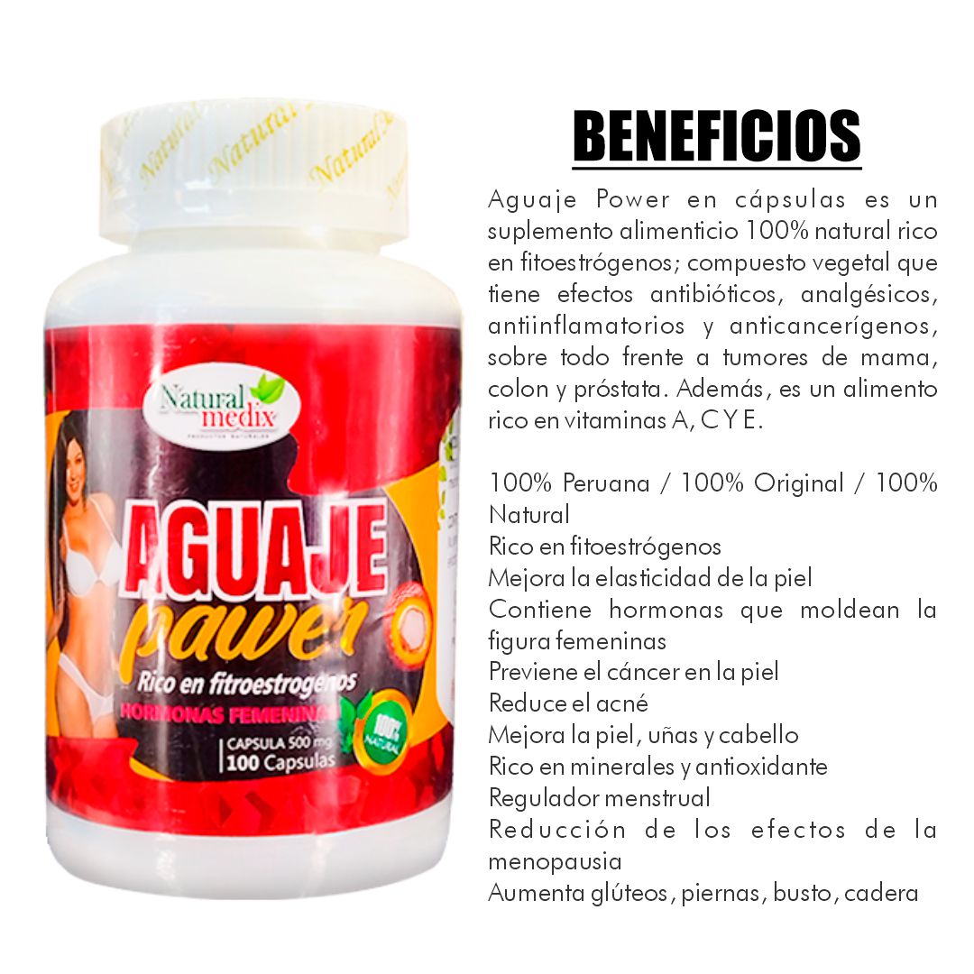 Aguaje Dietario Pawer + X2 Aguaje Hinojo + Colageno Marino - Imperio7