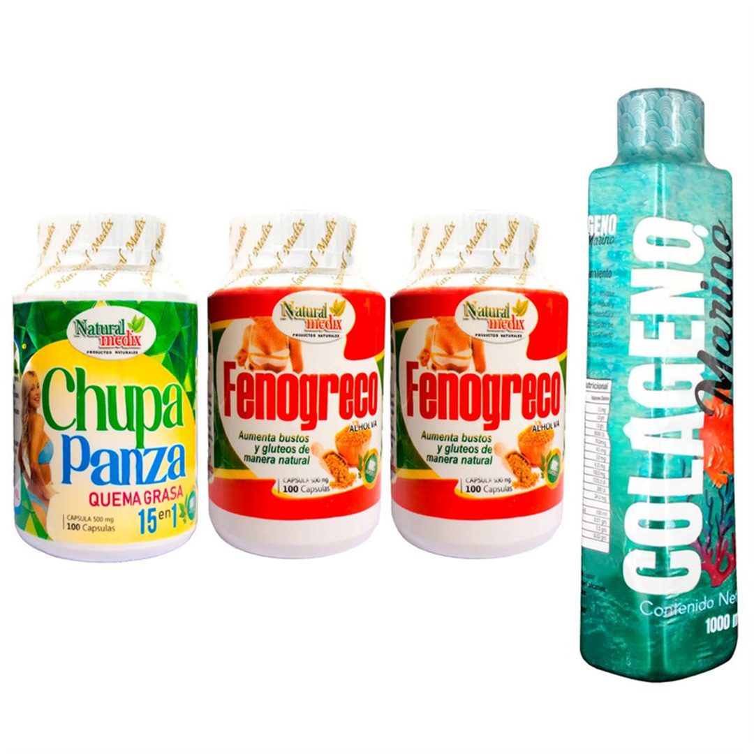 Aguaje Dietario + X2 Fenogreco + Colageno Marino - Imperio7